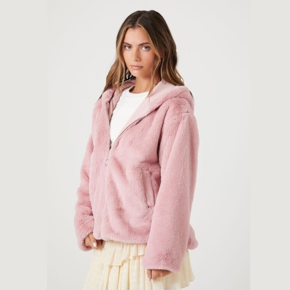 Aeropostle Sherpa Fleece Oversized Full-Zip Hoodie - Picture 3 of 15